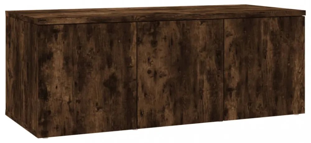 füstös tölgy színű szerelt fa TV-szekrény 80 x 34 x 30 cm