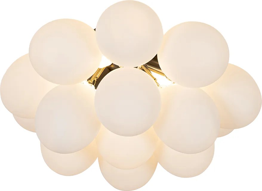 Okos mennyezeti lámpa fekete opálüveggel, 4 izzós, Zigbee G9-es - Uvas