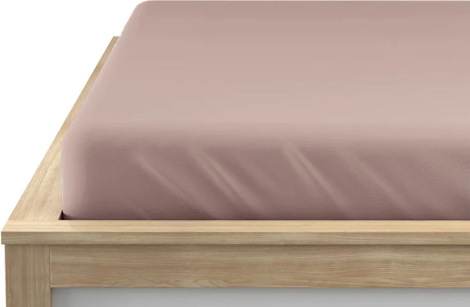 Jersey gumis lepedő lycrával lila 90 x 200 cm