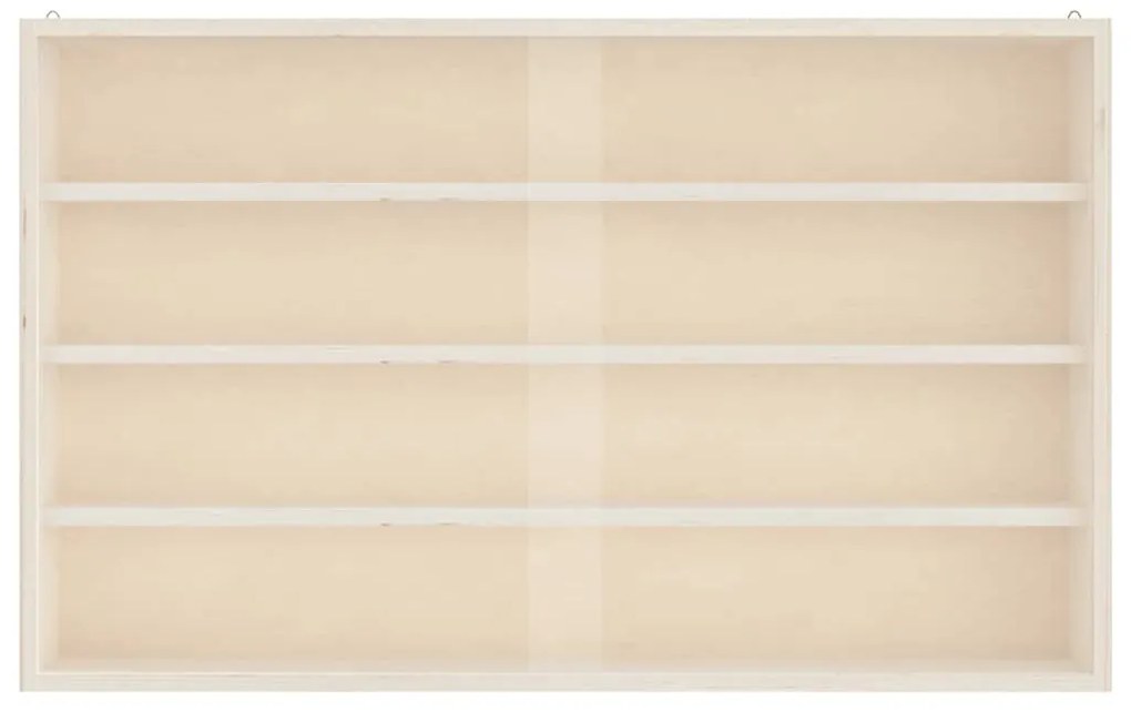 fa gyűjtői vitrin ajtókkal 60x8,5x37 cm