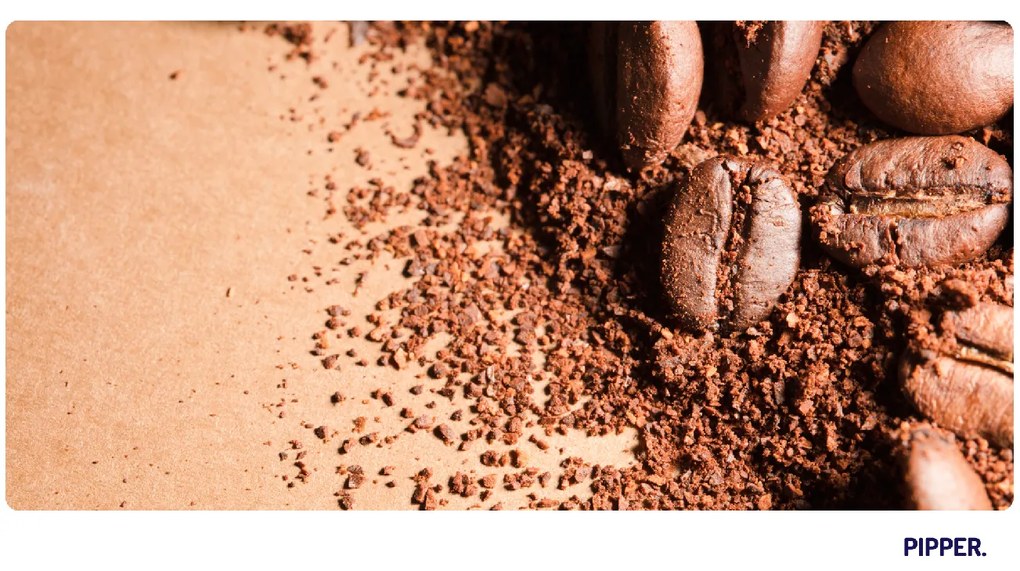 PIPPER. Öntapadós textiltapéta "Kávébabok"