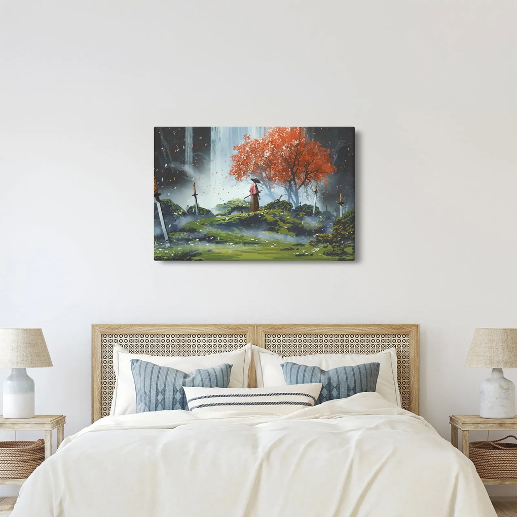 Kép - A kardok kertjének illusztrációja (90x60 cm)