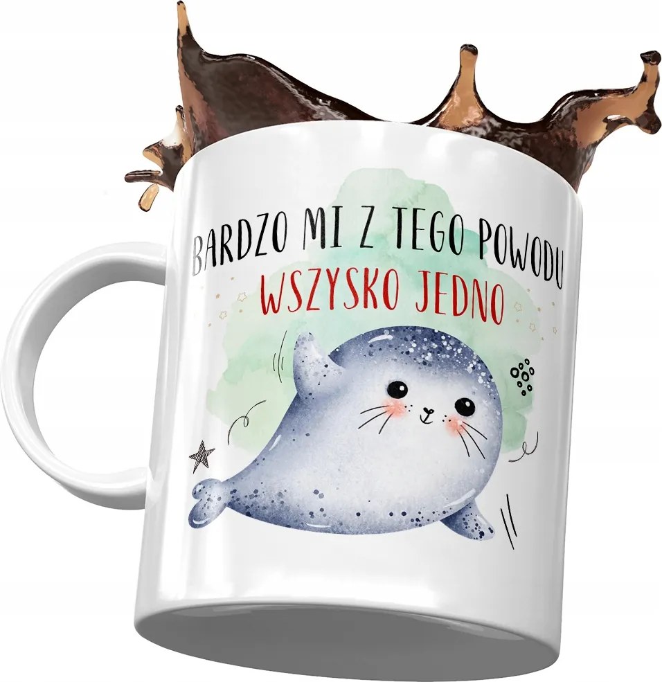 Fóka fóka bögre Fóka aranyos ajándék fényképes nyomtatással