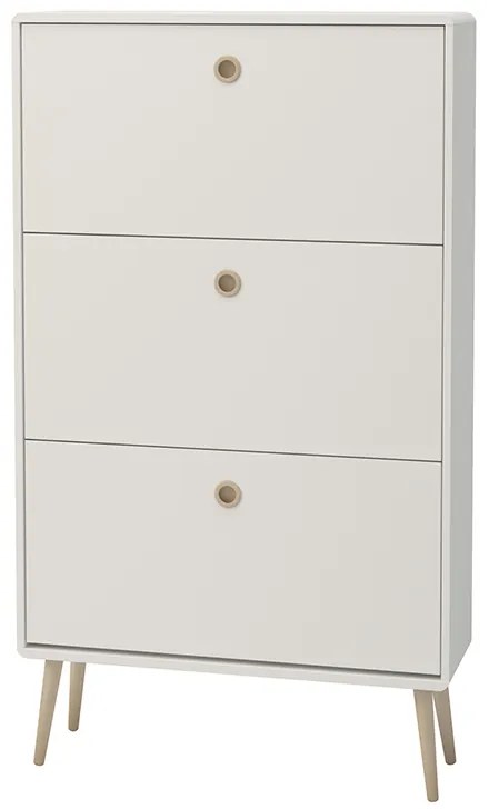 AKCIÓ Fehér felnyitható cipősszekrény PRIMO II. osztály