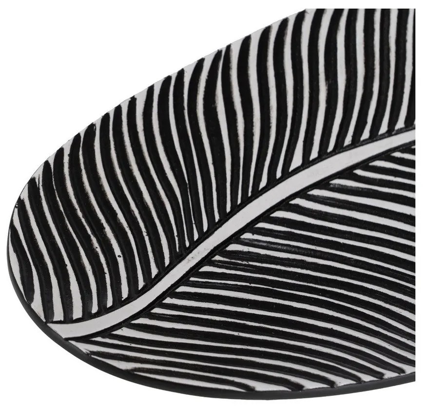 Poligyanta dekoratív tálca 16x37 cm B&amp;W – Ixia