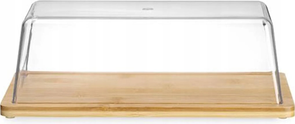 Bambusz Display Tálca Büféhez Hendi Gyümölcs Kenyértartó Fedéllel