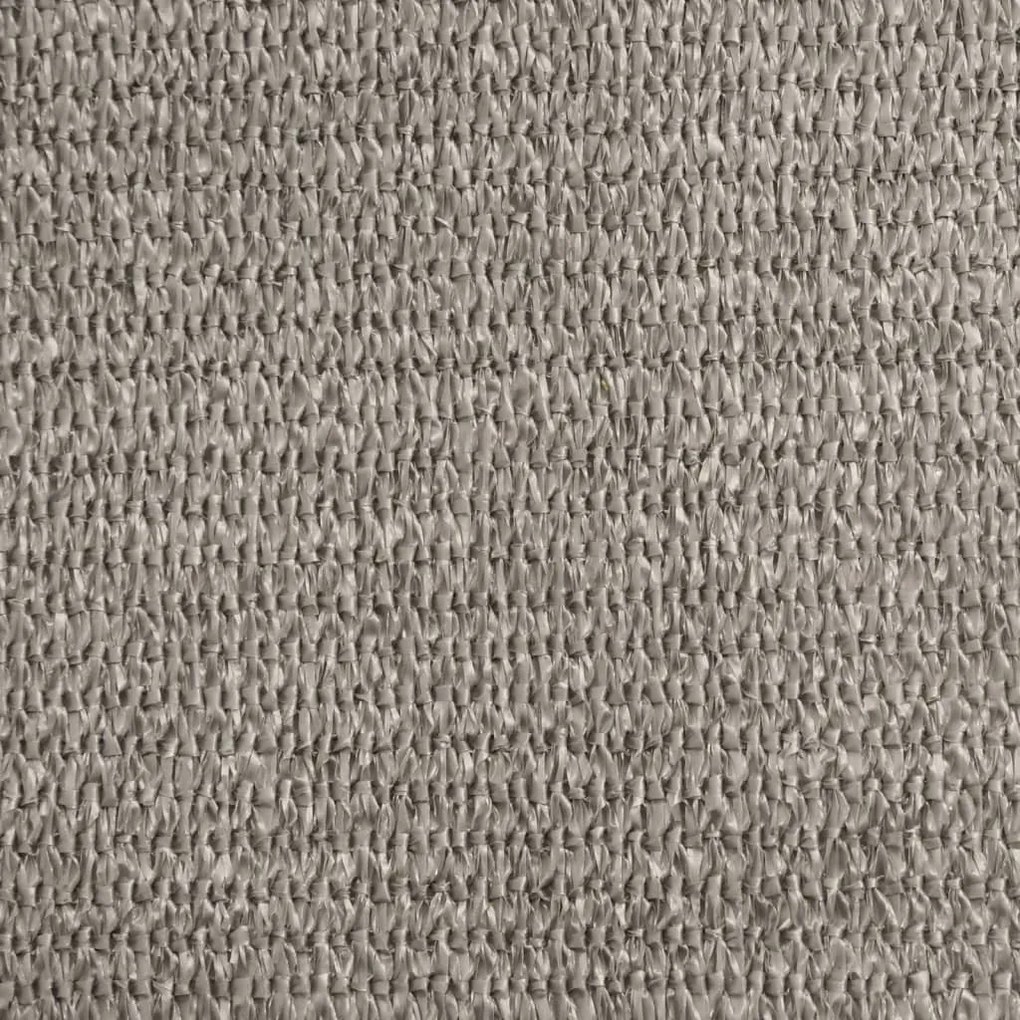 világosszürke négyszögletű HDPE napvitorla 160 g/m² 2,5x4 m