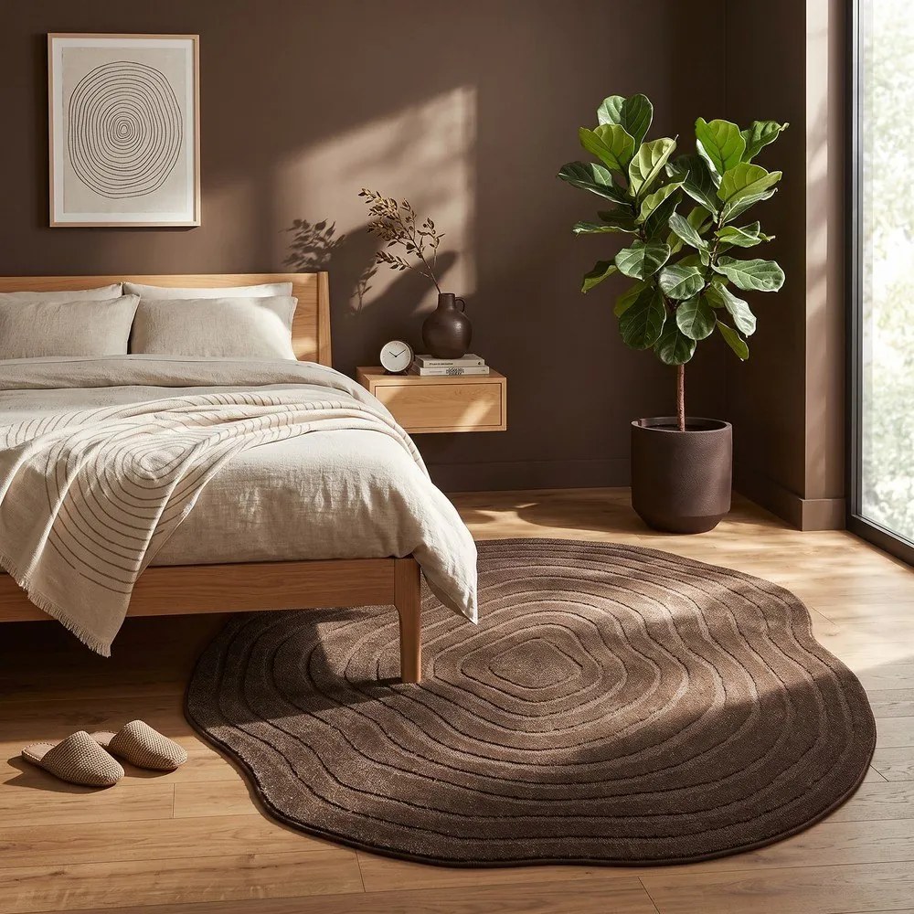 Barna szőnyeg 160x230 cm Pebble – ESTE