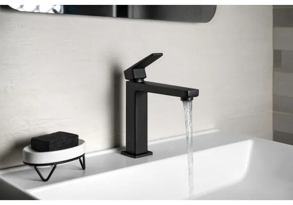 Sapho - Mosdó csaptelep TURSI 19 cm matt fekete