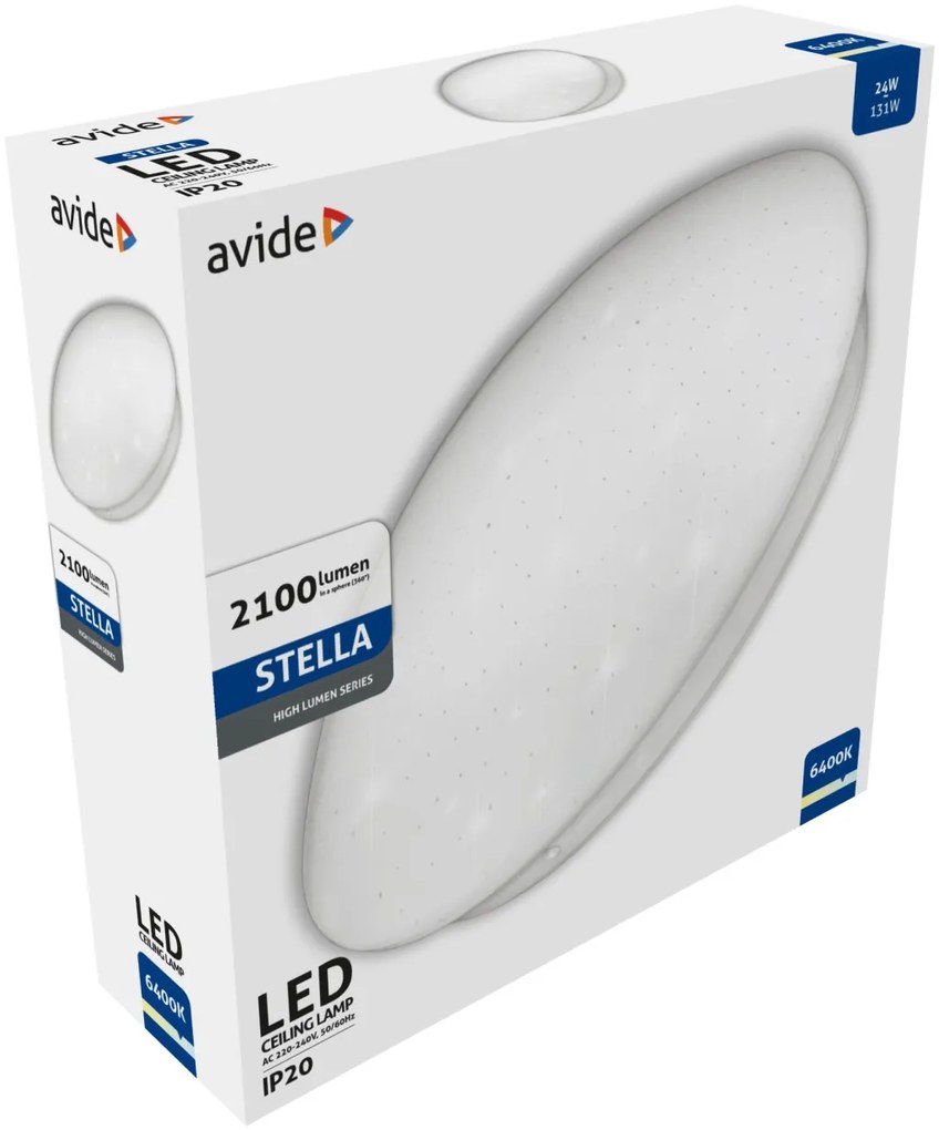 Avide LED Mennyezeti Lámpa Cordelia 24W 380*110mm NW 4000K