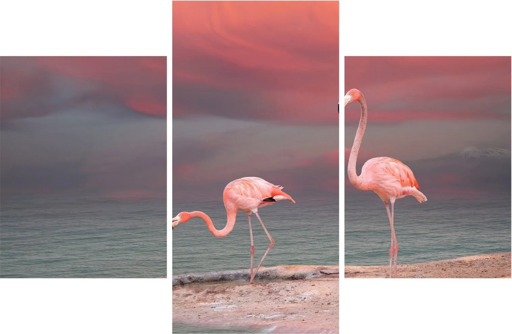 Flamingók képe (90x60 cm)