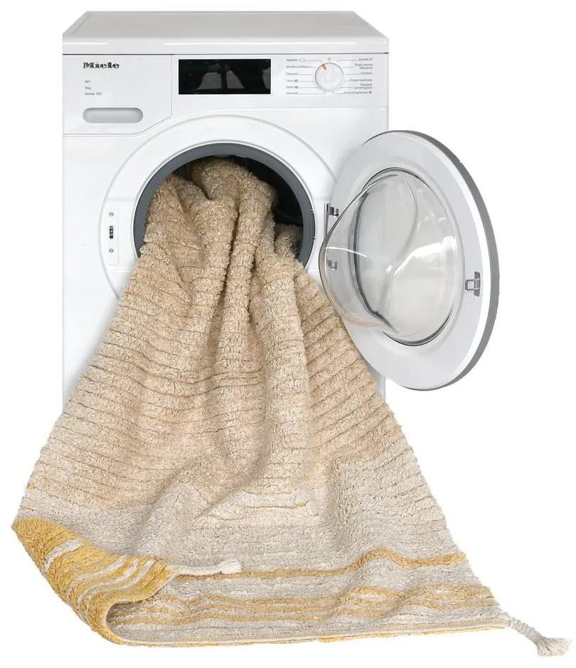 Okkersárga pamut szőnyeg 80x140 cm Twin Amber – Lorena Canals