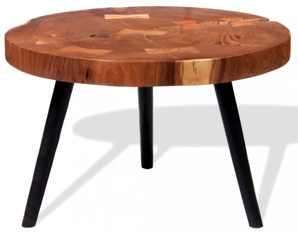 Tömör akácfa rönk dohányzóasztal (55-60) x 40 cm