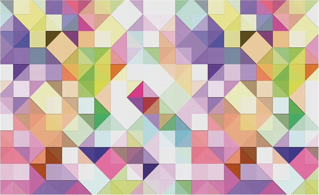 Fali fotótapéta előszoba konyhába Színes formák 416x254 Ragasztó