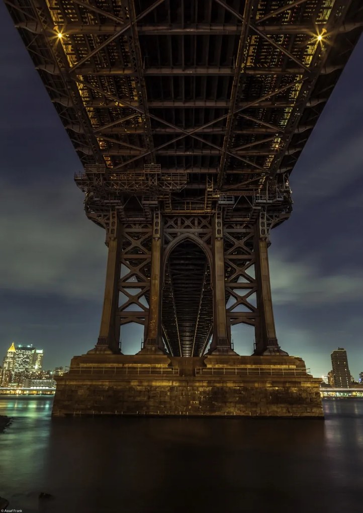 Poszter 29,7x42cm Manhattan híd a keleti folyó felett, Assaf Frank