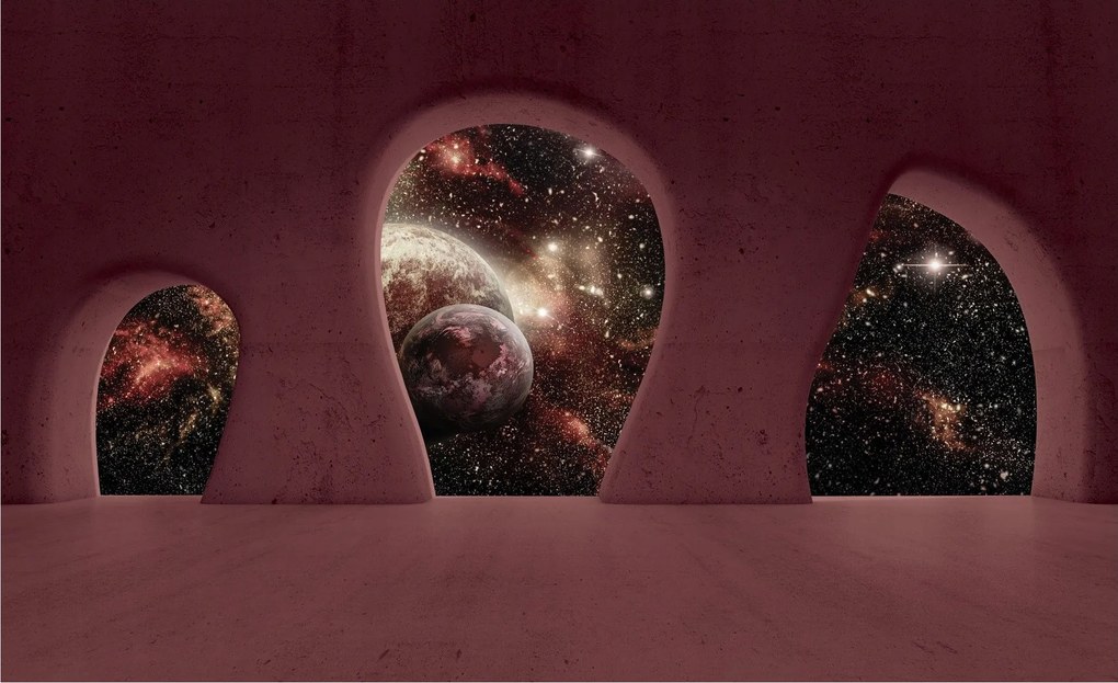 Fotótapéta Kozmosz Fantasztikus perspektíva az Univerzumról 200x140 +ragasztó