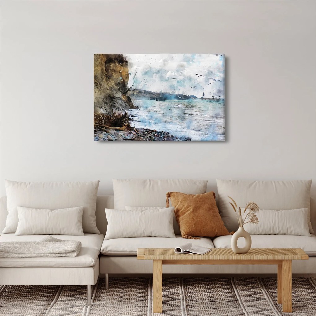 Kép - Zátony, akvarell (90x60 cm)