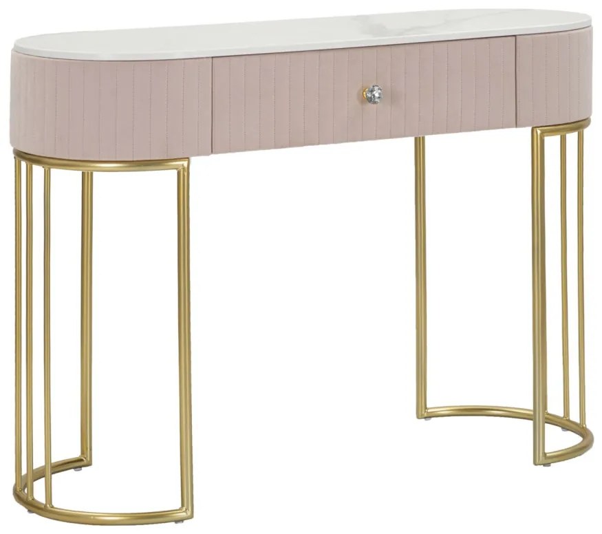 Konzol montpellier rózsaszín 100x40x75cm