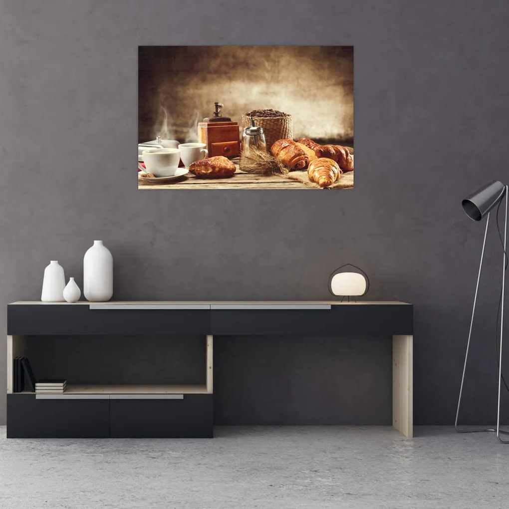 Kép - Kávé és reggeli (90x60 cm)