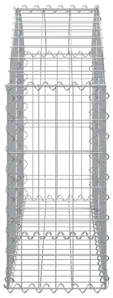 íves horganyzott vas gabion kosár 100x30x60/80 cm