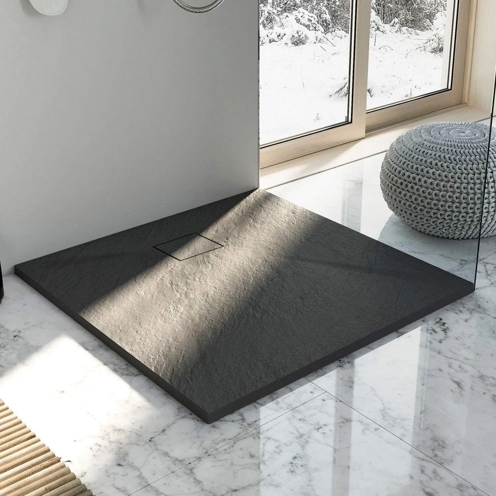 Zuhanytálca Magnum Black 90x90