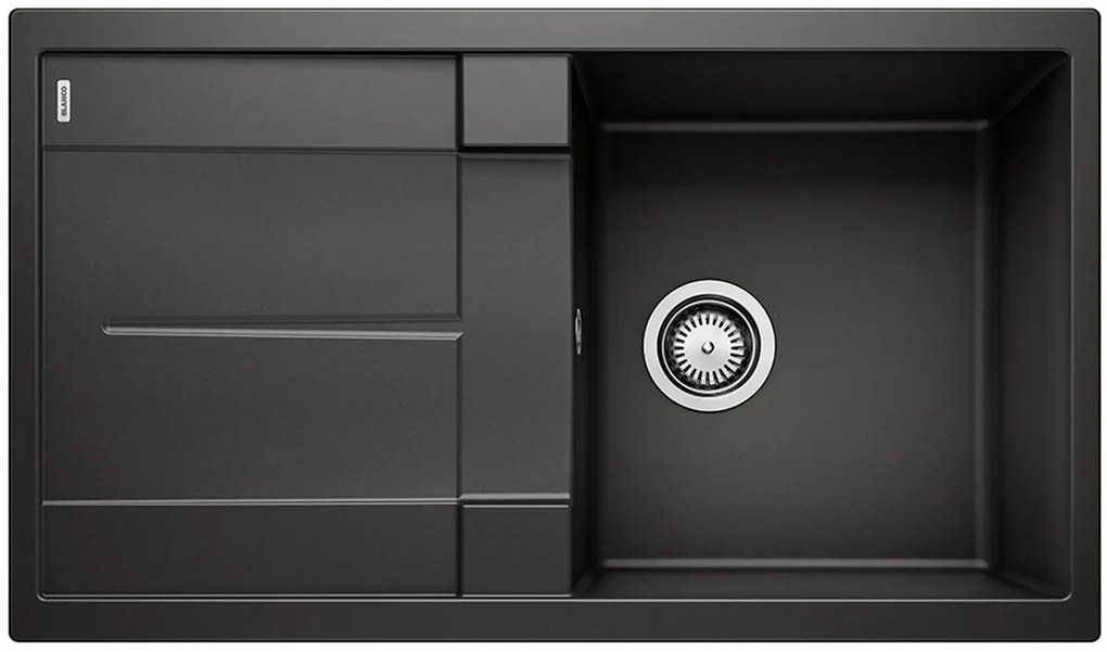 Blanco Metra 5 S gránit mosogató 86x50 cm fekete 525919