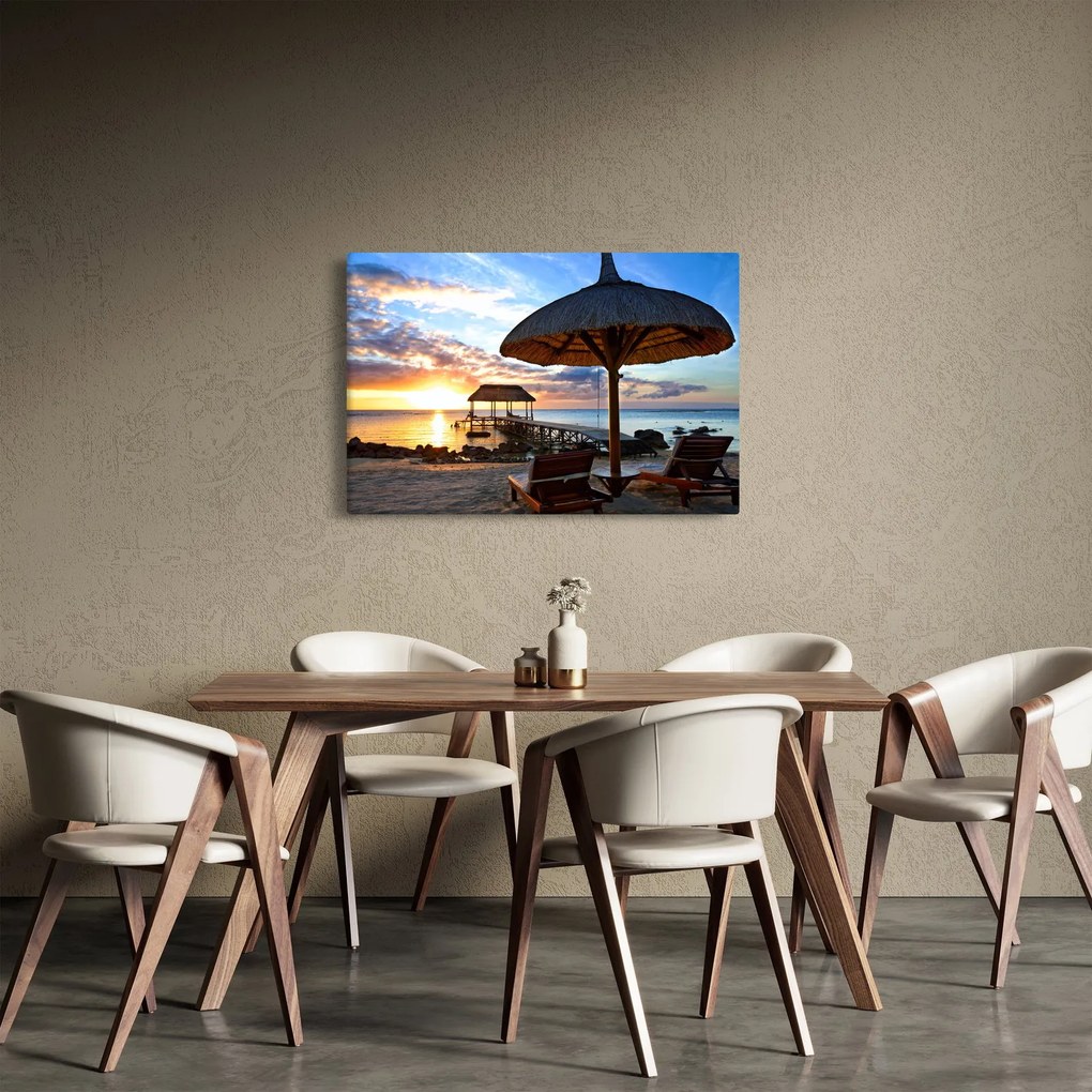 Kép - Naplemente Mauritiuson (90x60 cm)