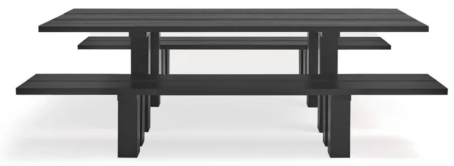 Étkezőasztal borovi fenyő asztallappal 100x260 cm Banda – Teulat