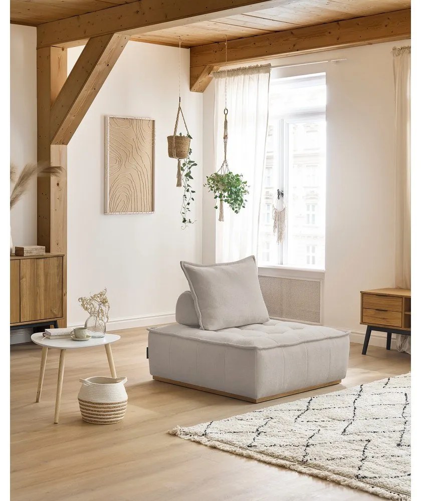 Bézs zsenília fotel Elisa – Bobochic Paris