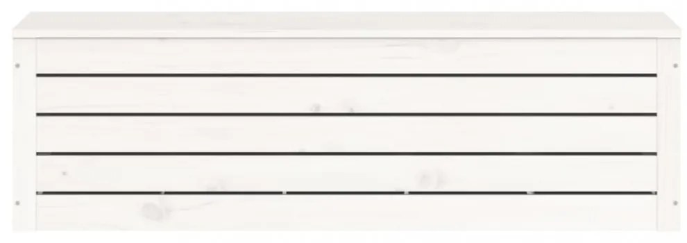 fehér tömör fenyőfa tárolóláda 109 x 36,5 x 33 cm