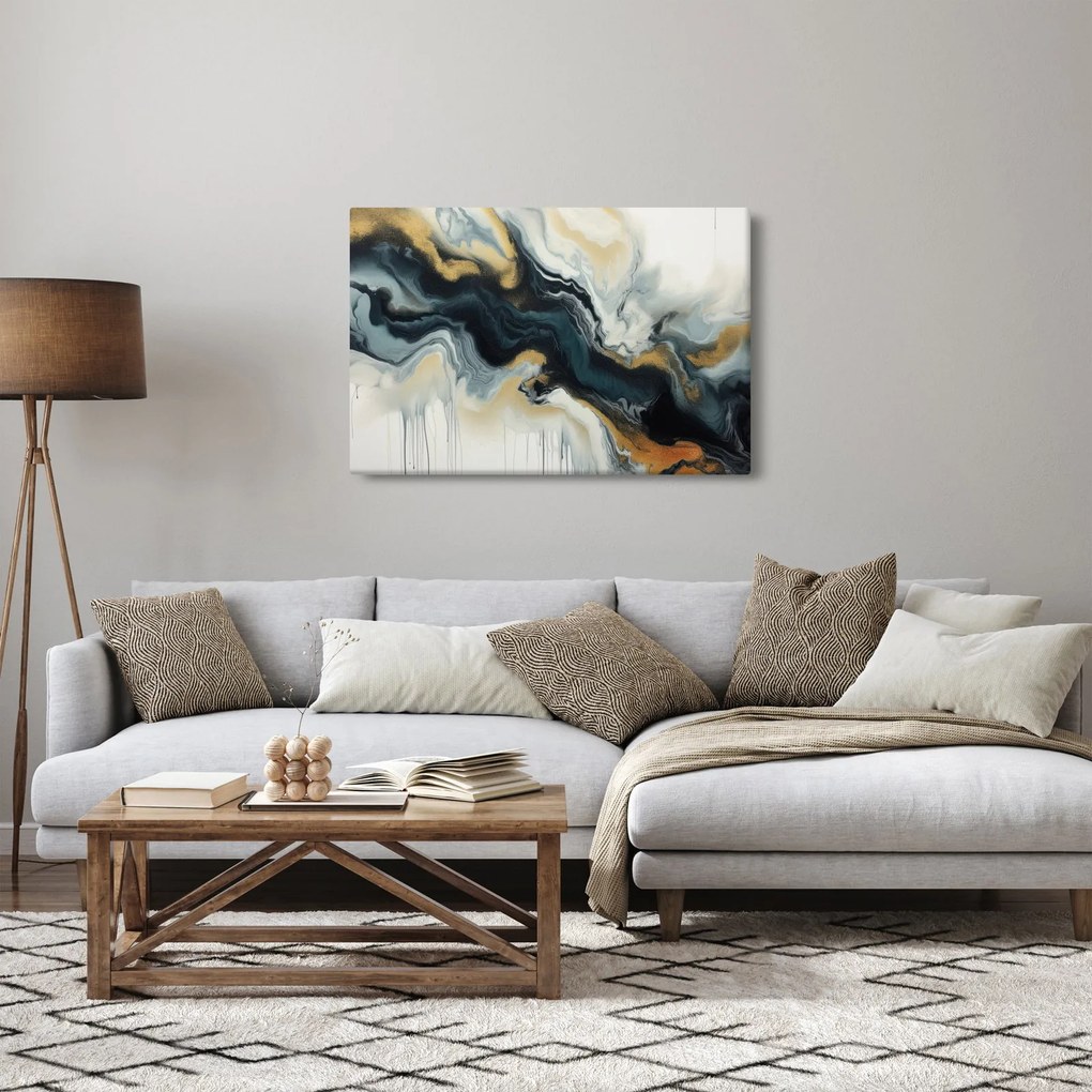 Kép - Márványozott rajz (90x60 cm)