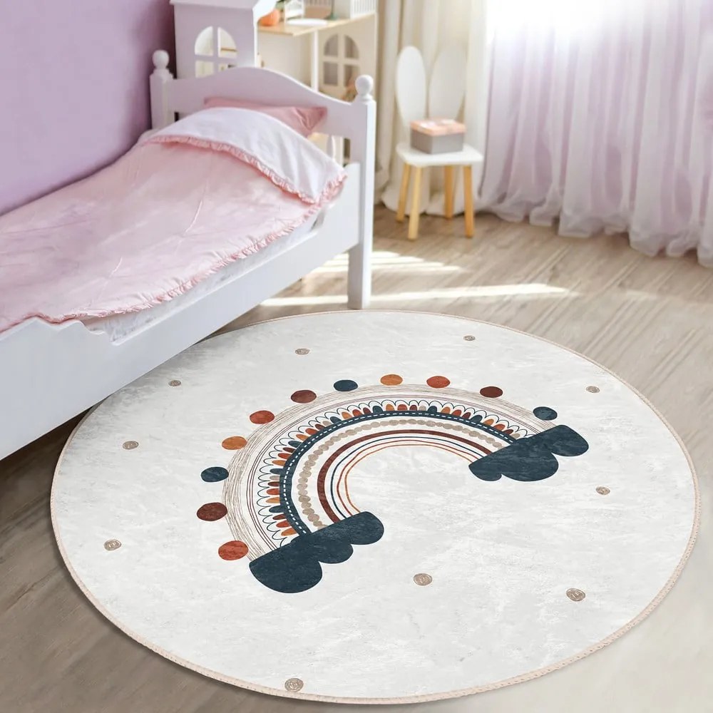 Krémszínű gyerek szőnyeg ø 100 cm Comfort – Mila Home
