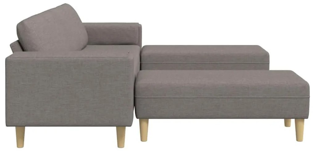 Kanapé Szett 3 pcs Tópszínű szövet