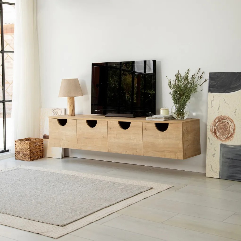 Four TV-állvány, zafír tölgy, 180 cm