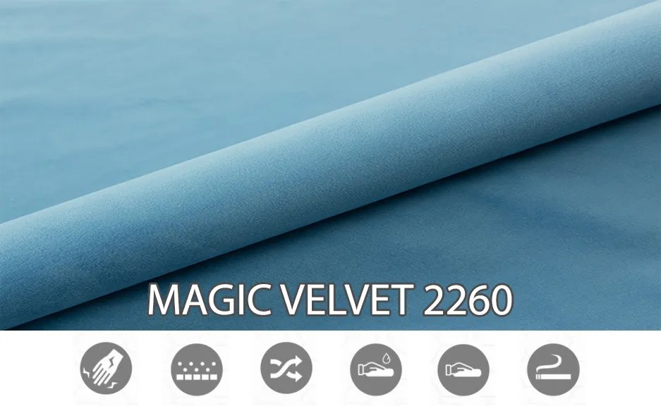 Franciaágy Boxspring 140 cm Ranaly (kék) (tárolóhellyel). Akció -17%. 1020353