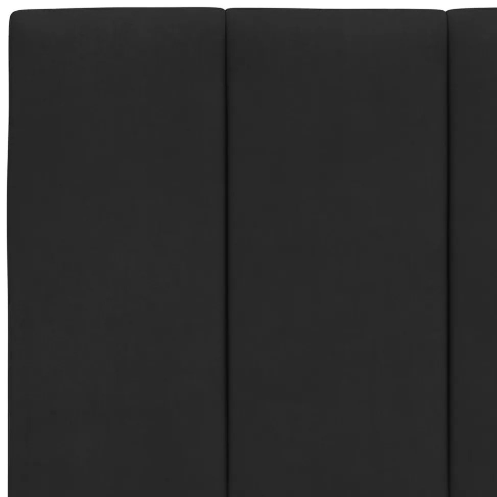 fekete bársony fejtámla párna Hanko 160 cm