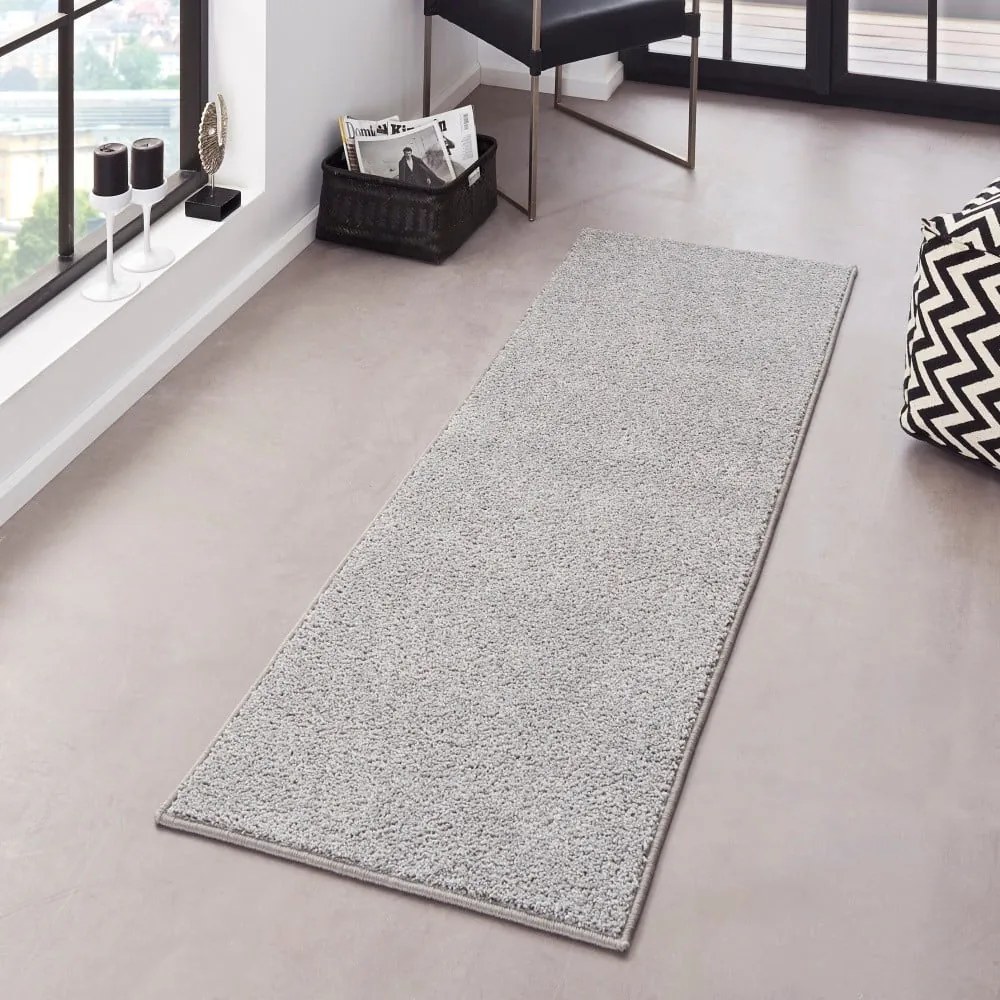 Pure világosszürke futószőnyeg, 80 x 300 cm - Hanse Home