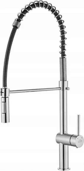 Konyhai Csaptelep Magas Rugós Kifolyócső Króm