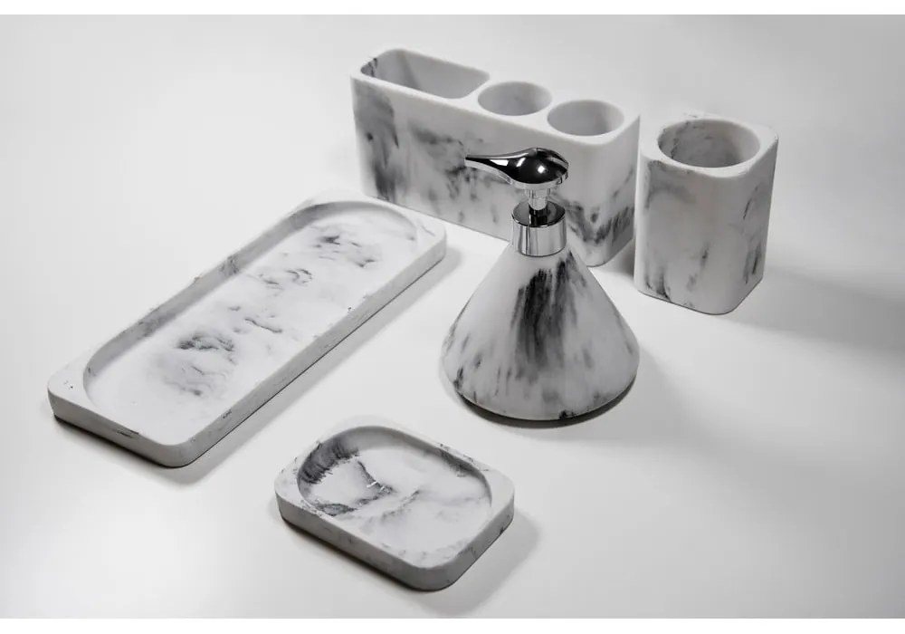 Desio szürke-fehér fürdőszobai tálca - Wenko