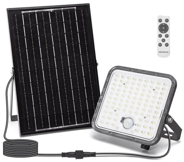 Aigostar - dimmelhető LED napelemes reflektor érzékelővel LED/120W/3,4V IP66 + távirányító