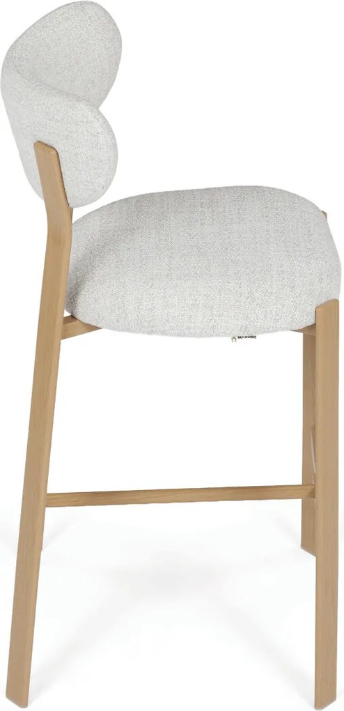 AUB-L3125 OAK fehér szövet bárszék