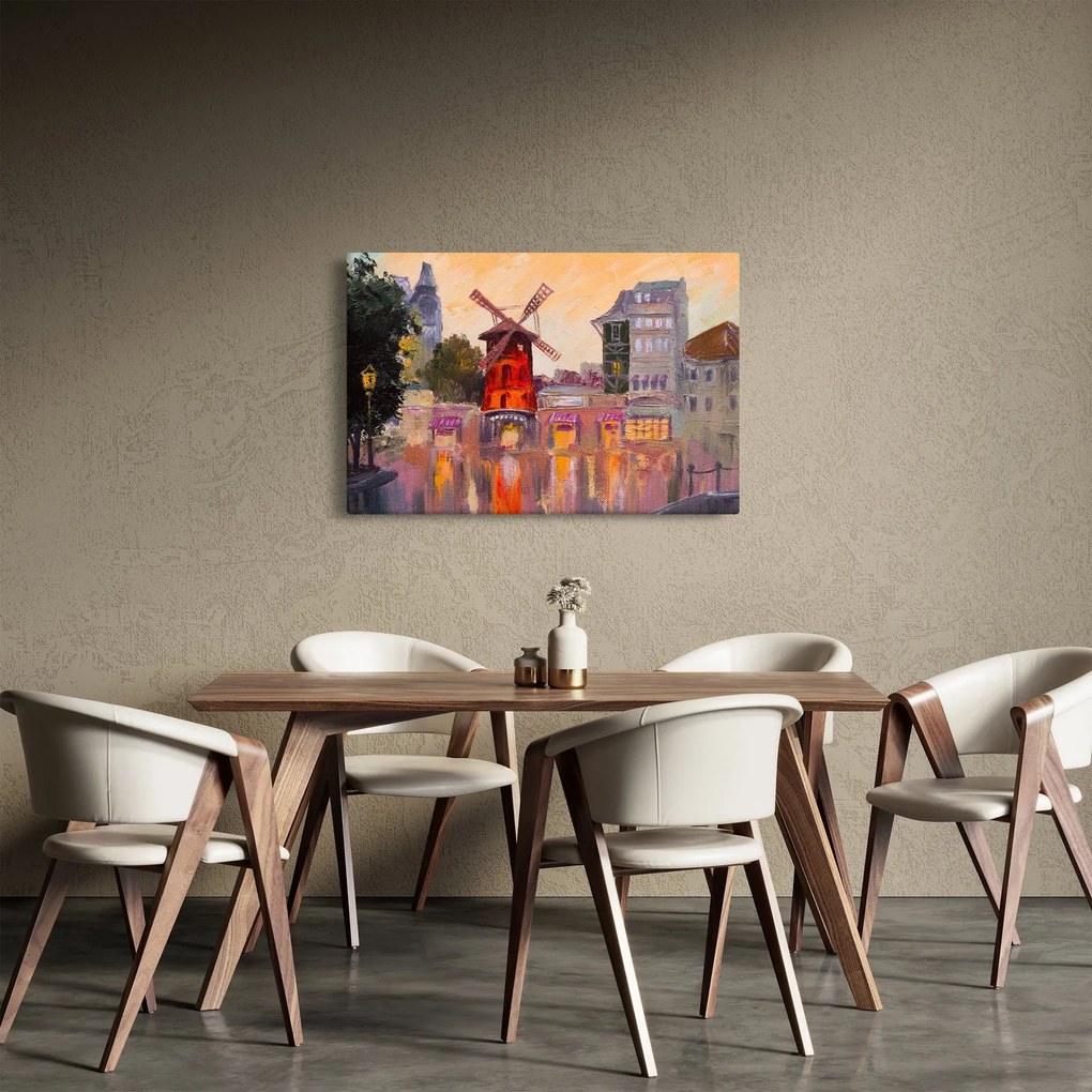 Kép - Moulin rouge, Párizs, Franciaország (90x60 cm)