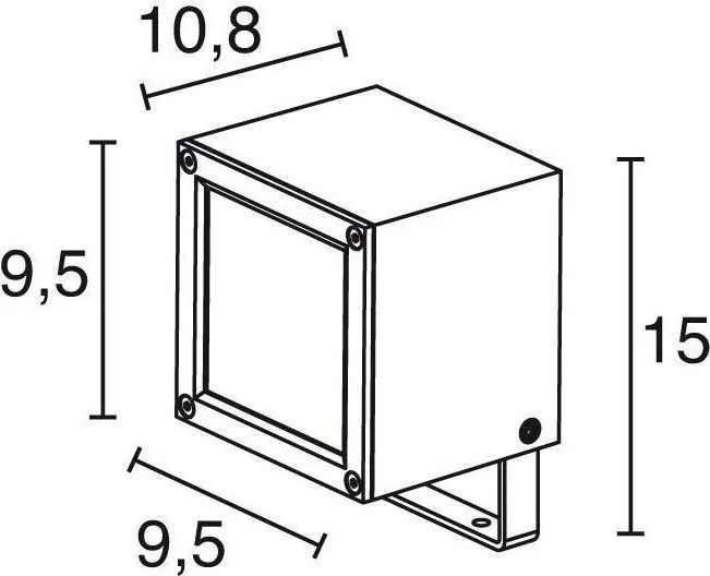 NOVOLUX 551A-L0109A-04 BARNI Kültéri Reflektor Antracit LED IP65