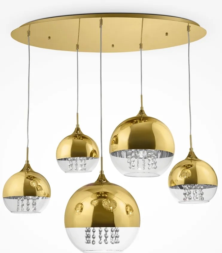 Maytoni modern függeszték fermi arany myp140-pl-170-5-g