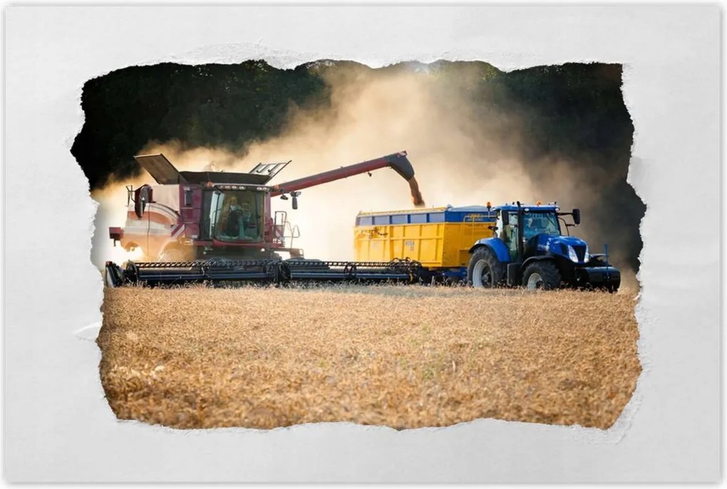 Plakátok 120x80 arató kombájn traktor