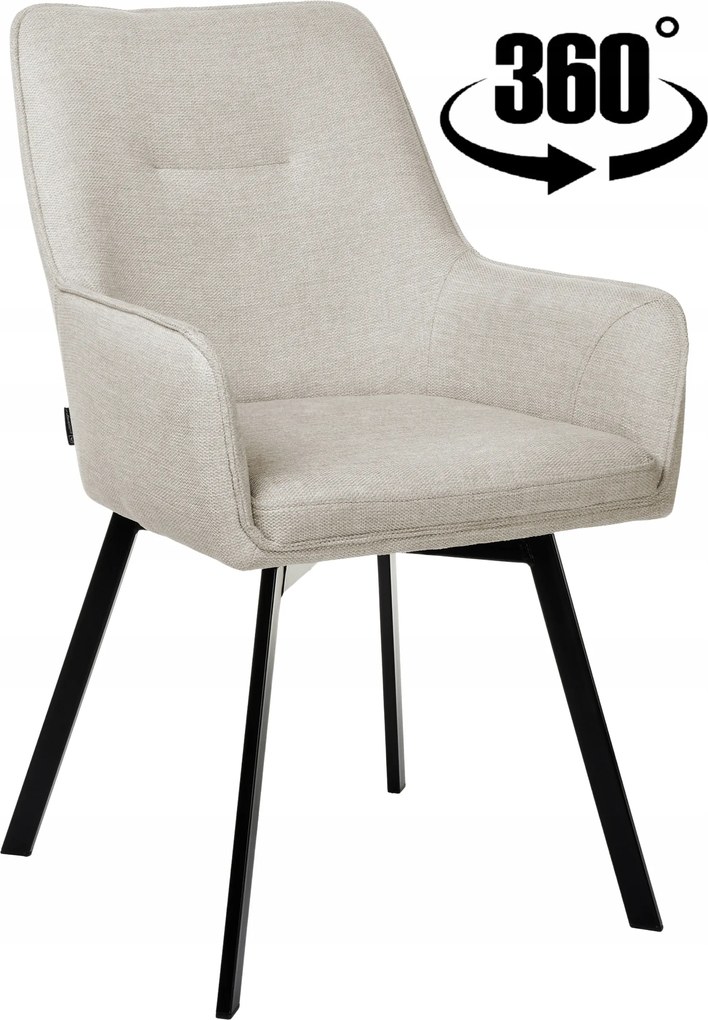 Bézs kárpitozott forgószék konyha étkező nappaliba és íróasztalhoz Swen