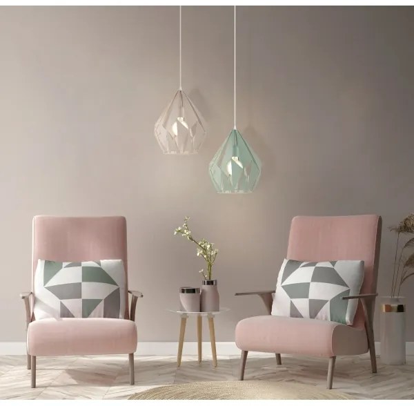 EGLO 49024 - Csillár zsinóron CARLTON-P 1xE27/60W/230V