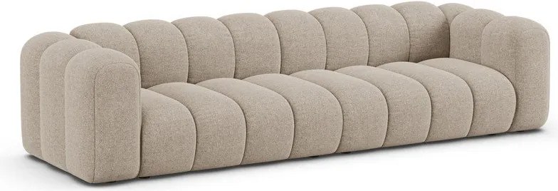 Bézs zsenília kanapé 290 cm Lupine – Micadoni