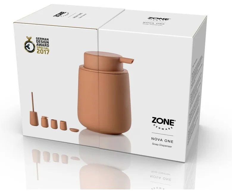 Narancssárga agyagkerámia szappanadagoló 250 ml Nova One – Zone