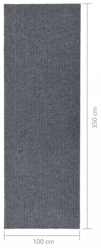 szürke koszfogó futószőnyeg 100 x 350 cm